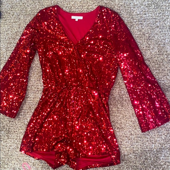 Chelsea & Violet Pants - Sequin Romper